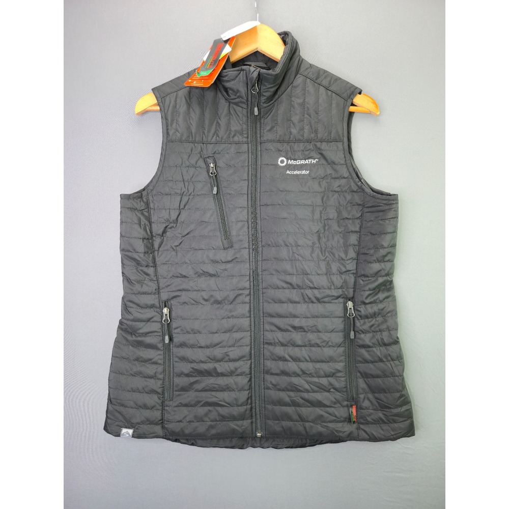 Storm Creek Front Runner Vest M Black Quilted Insulated Water Resistant NWT